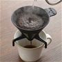 微粉も通さない目の細かい特殊生地使用。風味が残るなめらかなコーヒーが淹れられる。