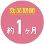 効果期間約1ケ月 ※使用環境により異なります