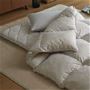 グレー<br>来客用の寝具としてもおすすめ! 羽毛掛け布団と敷き布団の2点セットです。