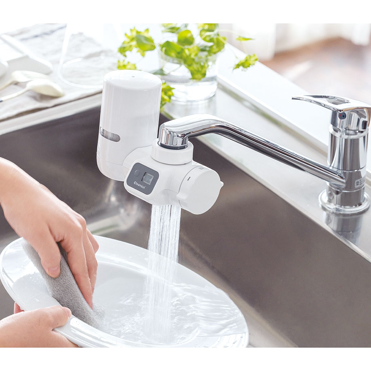 クリンスイ 蛇口直結型浄水器(カートリッジ付) - インテリアの通販なら