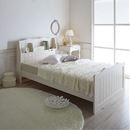 棚　コンセント　照明付カントリー調お姫様ベッド