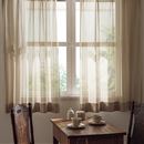 ざっくり編みデザインレースカーテン