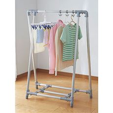 折りたたみ布団干し(フック10個付き・アルミ製)