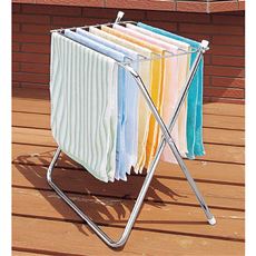 ステンレステーブルハンガー(腰をかがまず物干し)/タオルハンガーとして使える2WAY