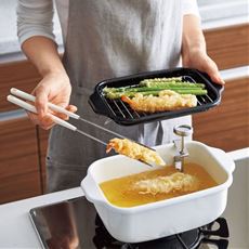 富士ホーロー角型天ぷら鍋/IH対応