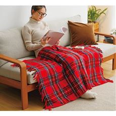 電気ひざ掛け毛布(チェック柄)