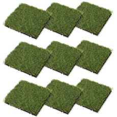 ベースアップ敷くだけマット 人工芝9枚組