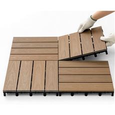 ベースアップ敷くだけマット 人工木9枚組