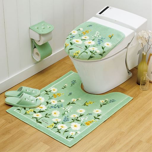 トイレマット(フルールブラン)