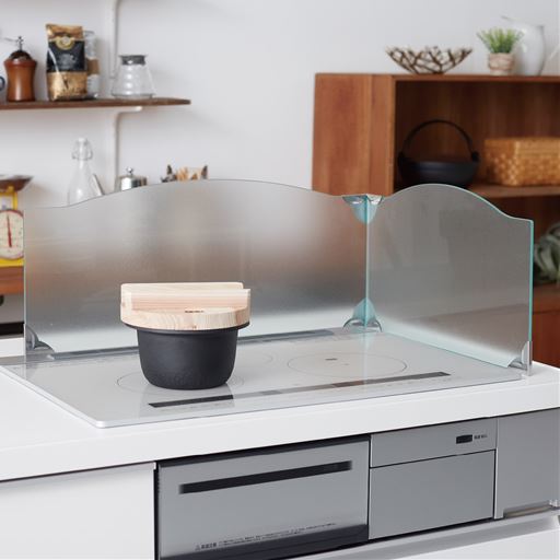 強化ガラスのL字型レンジガード