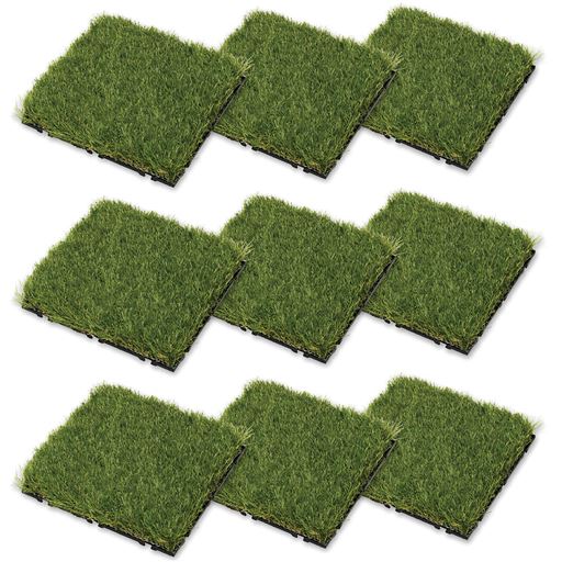 ベースアップ敷くだけマット 人工芝9枚組