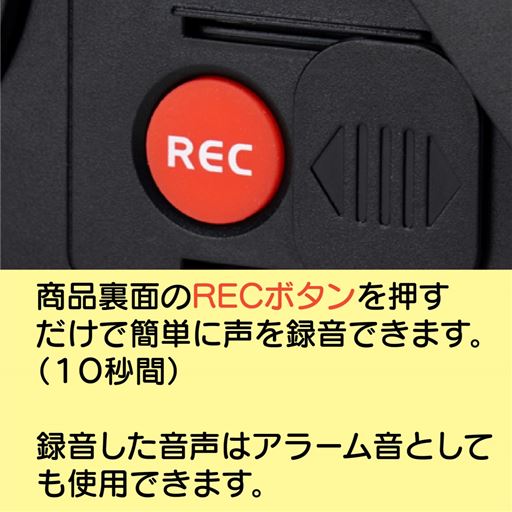 RECボタンを押すと10秒間声を録音。