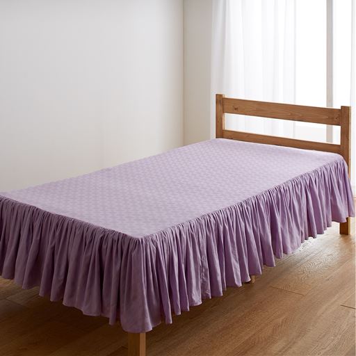 ライラック ※写真はイメージです。お届けのサイズとは異なります。<br>置くだけベッドシーツ