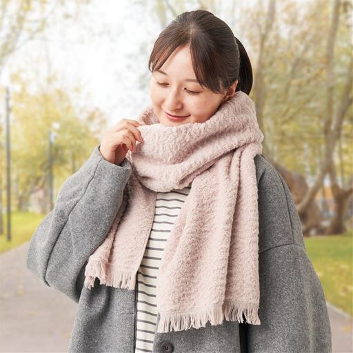 (1)今治タオルで作ったオーガニックコットンマフラーです。