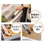 床と同じ掃除機で食べ物を扱うところを掃除するのはちょっと…という方に。