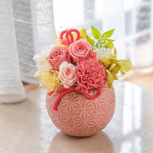 【母の日】プリザーブドフラワー「花てまり」