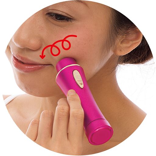 A(ビビットピンク)<br>お顔のうぶ毛から剛毛まで全身のムダ毛に使える<br>※使用イメージ