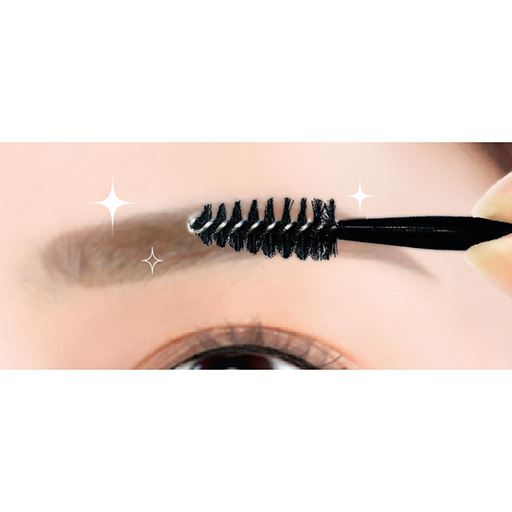 使い方(3) 気になる部分を付属のブラシでなじませます。