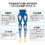 下半身全体で力強い歩行を促すメディカル発想のサポート<br>※イメージ