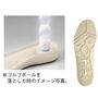 こだわりの中敷 クッション性・通気性のよい凹凸の中敷を採用。かかと部は二重にクッションを配置し、衝撃を緩和。