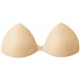 【一体型コネクティングパッド】パッドを絶妙な距離感でつなげることでズレにくく、下部に少しボリュームを加えるクッションを設けることで、バストを寄せて逃さず、自然でふっくらとしたバストを演出。<br>※パッドの色は商品により異なります。