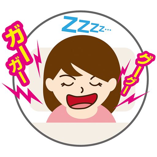 睡眠中の無意識の口呼吸がのどの乾燥の原因に…<br>※イメージ