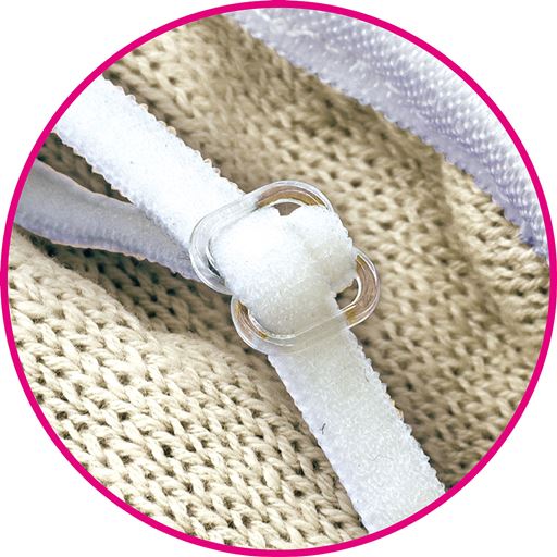 調節可能な耳ゴムでズレにくい