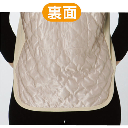 お尻をカバーし保温力アップ!<br><br>※背中側の写真です。