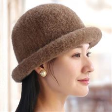 大人キレイな あったか小顔ニット帽