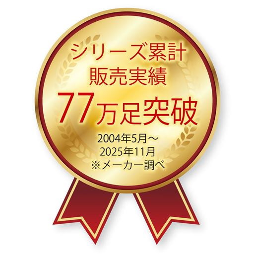 シリーズ累計販売実績 77万足突破