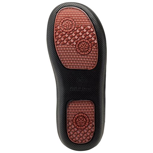 靴底の一部にグリップ力のあるゴム素材を使用