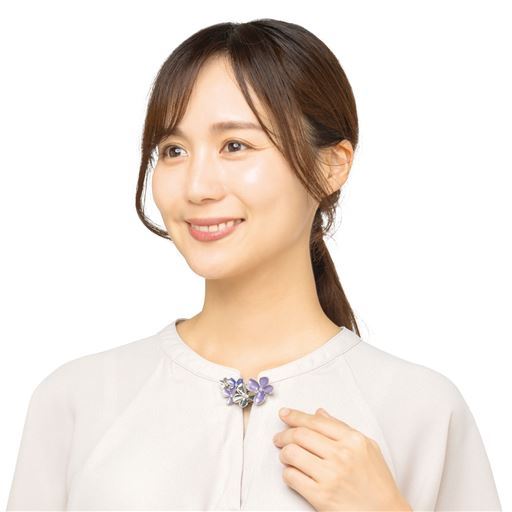 華咲くブローチクリップ