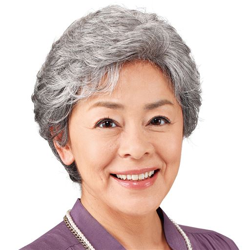 C 白毛80%入り 華やかグレー