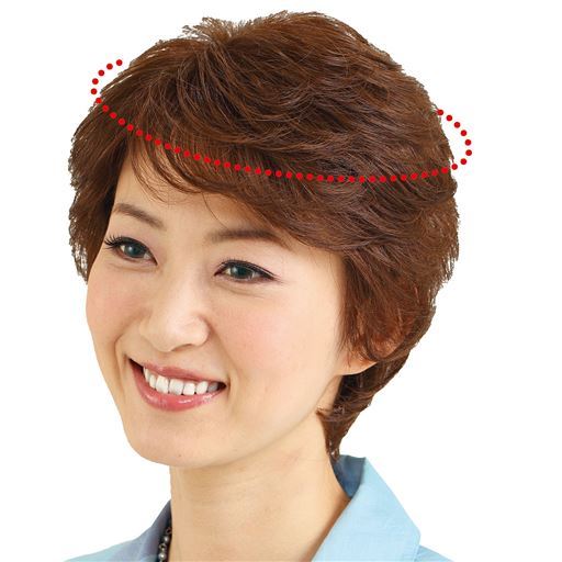人毛100%頭頂部ヘアピース