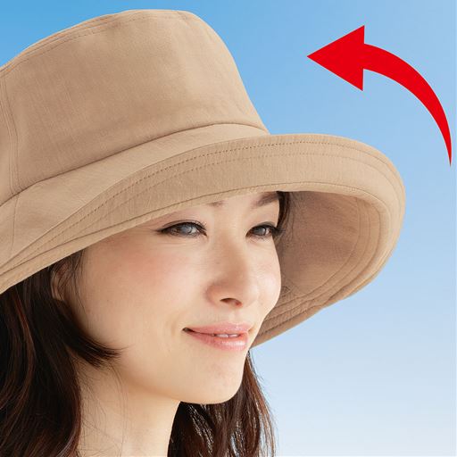 前つばが曲げやすく視界もおしゃれ度もアップ