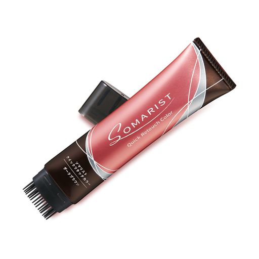 コーム付きで手が汚れない!<br>部分用白髪染め