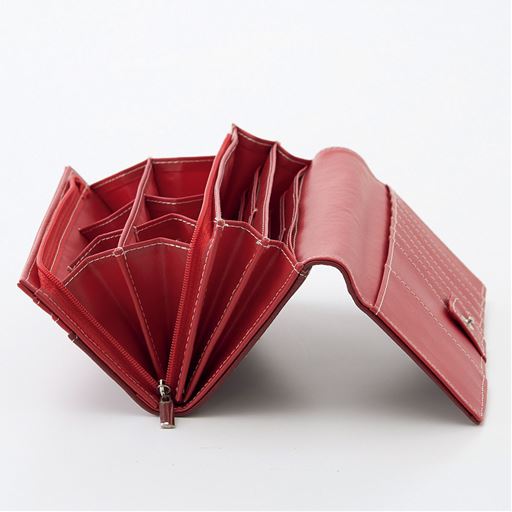 ワイン<br>口が大きく開く片マチ仕様・ジャバラ式で、中が見やすく取り出しやすいのが特長。