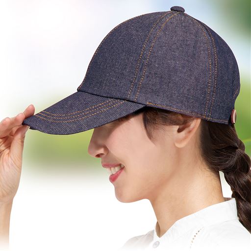 インディゴ <br>頭が大きめの方にもおススメ。深くかぶれる大きめサイズ