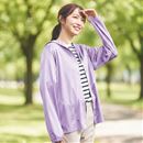放熱吸汗首までカバーするＵＶパーカー