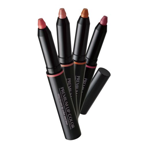 (左から)ピンクベージュ、ナチュラルローズ、E(オレンジブラウン)、G(ワインローズ)