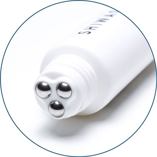 3点ローラーでくるくるマッサージ。直塗りOK ※マッサージ行為による