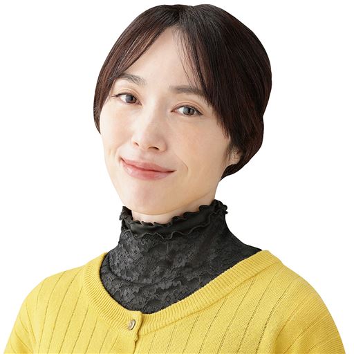 ブラック<br>シンプルなデザインだから普段着にも。<br>※着用イメージ