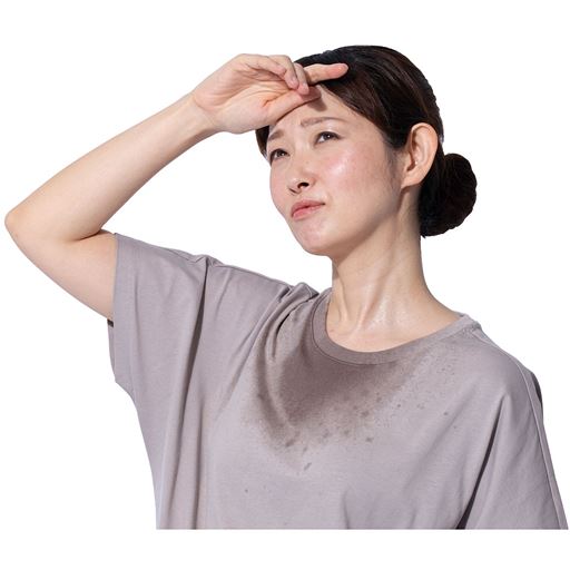 汗じみ対策にも