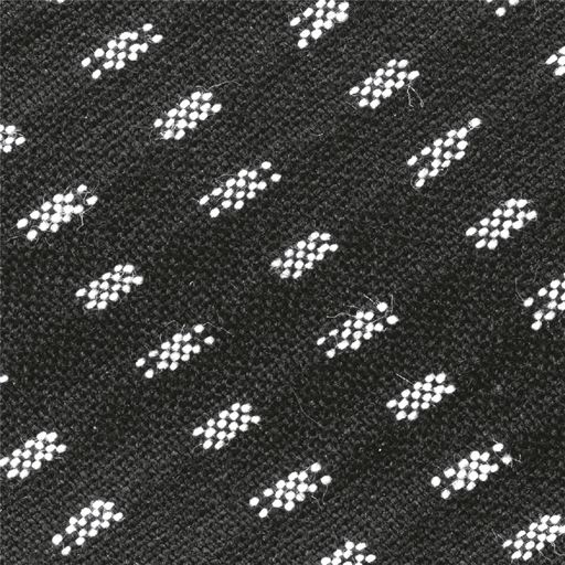 頭部両サイドに久留米織を使用<br>ブラック