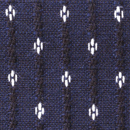 頭部両サイドに久留米織を使用ネイビー