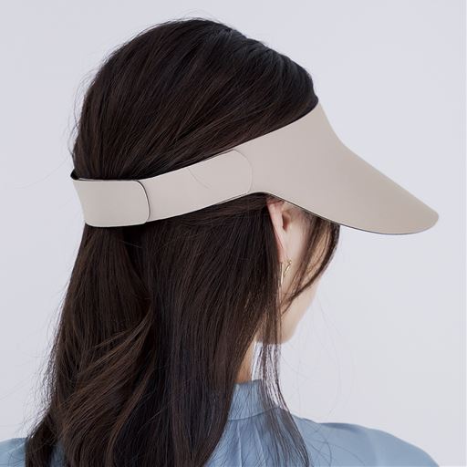 グレージュ<br>面ファスナーでサイズ調節可能