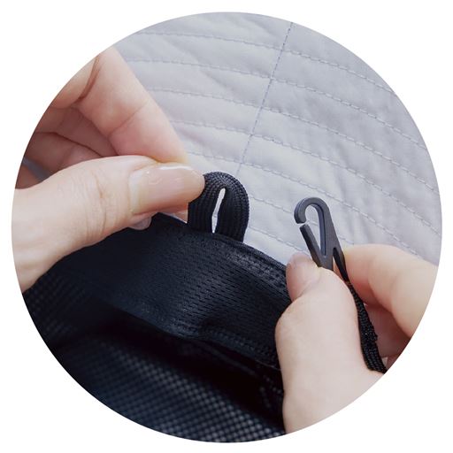 取り外し可能なあご紐付き