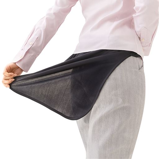 ブラック <br>服を着たまま抜き取るだけで瞬間さっぱり!