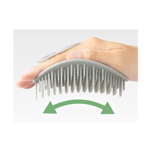 頭のカーブに沿ったラウンドホール形状