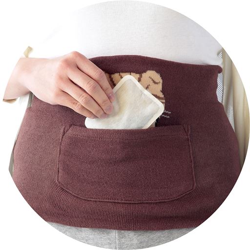 カイロポケット付き <br>※カイロは商品に含まれません。